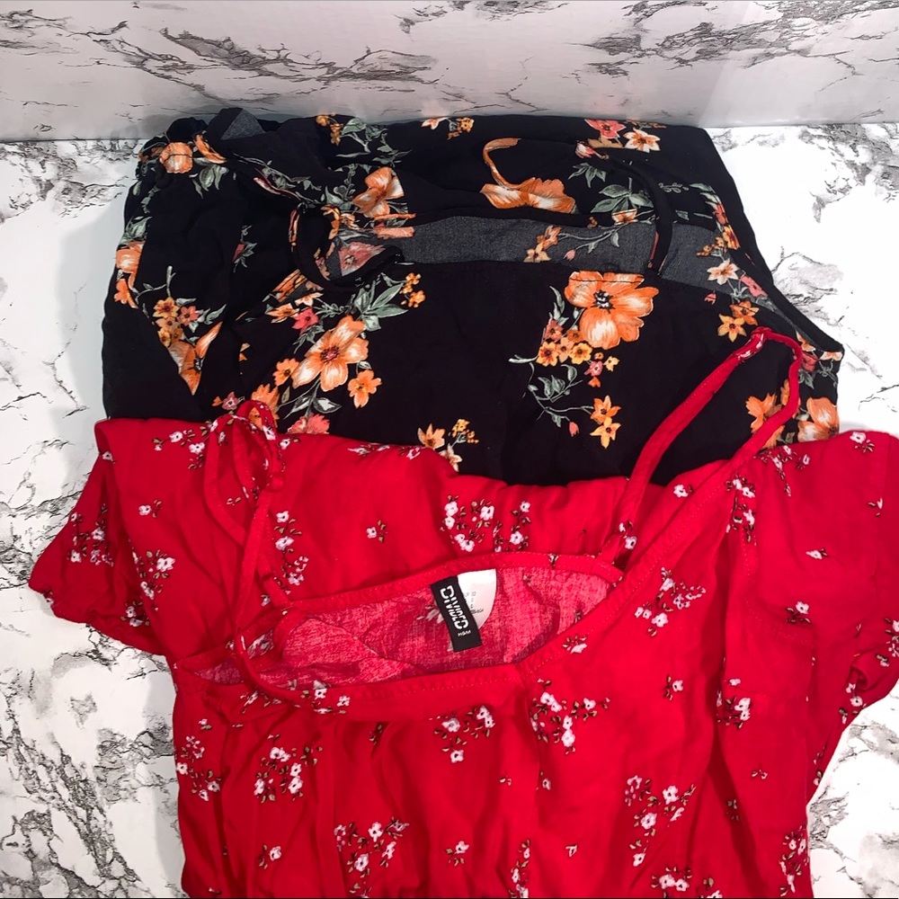 TWO Divided H&M rompers!